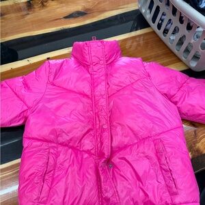 Wild Fable Vibrant Pink Puffer Jacket